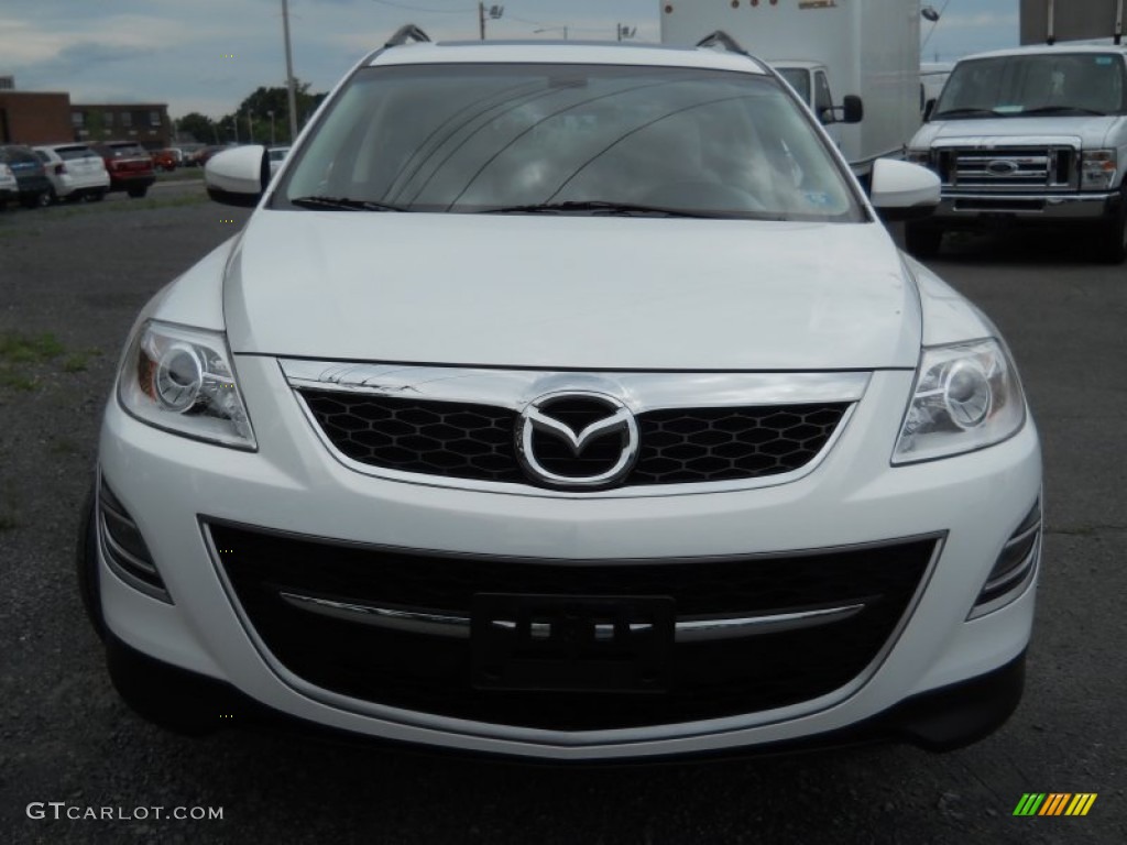 2011 CX-9 Grand Touring AWD - Crystal White Pearl Mica / Sand photo #2