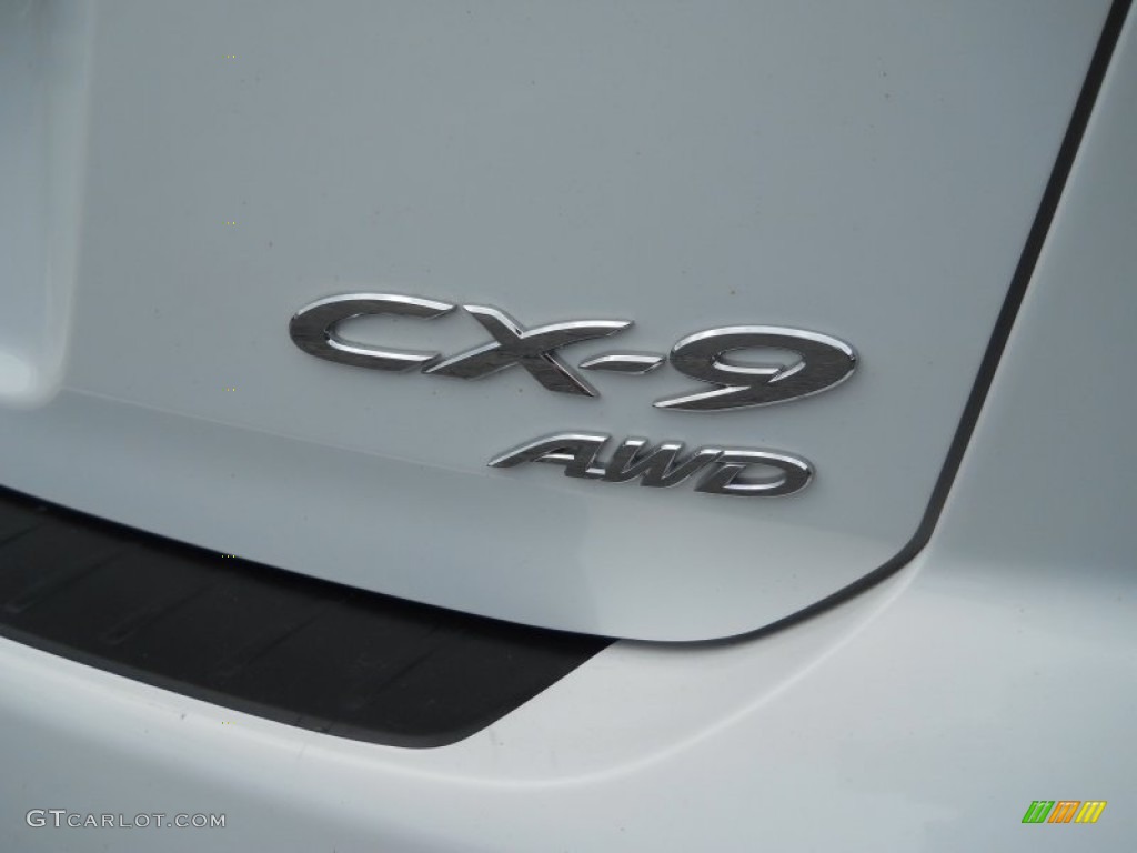 2011 CX-9 Grand Touring AWD - Crystal White Pearl Mica / Sand photo #11