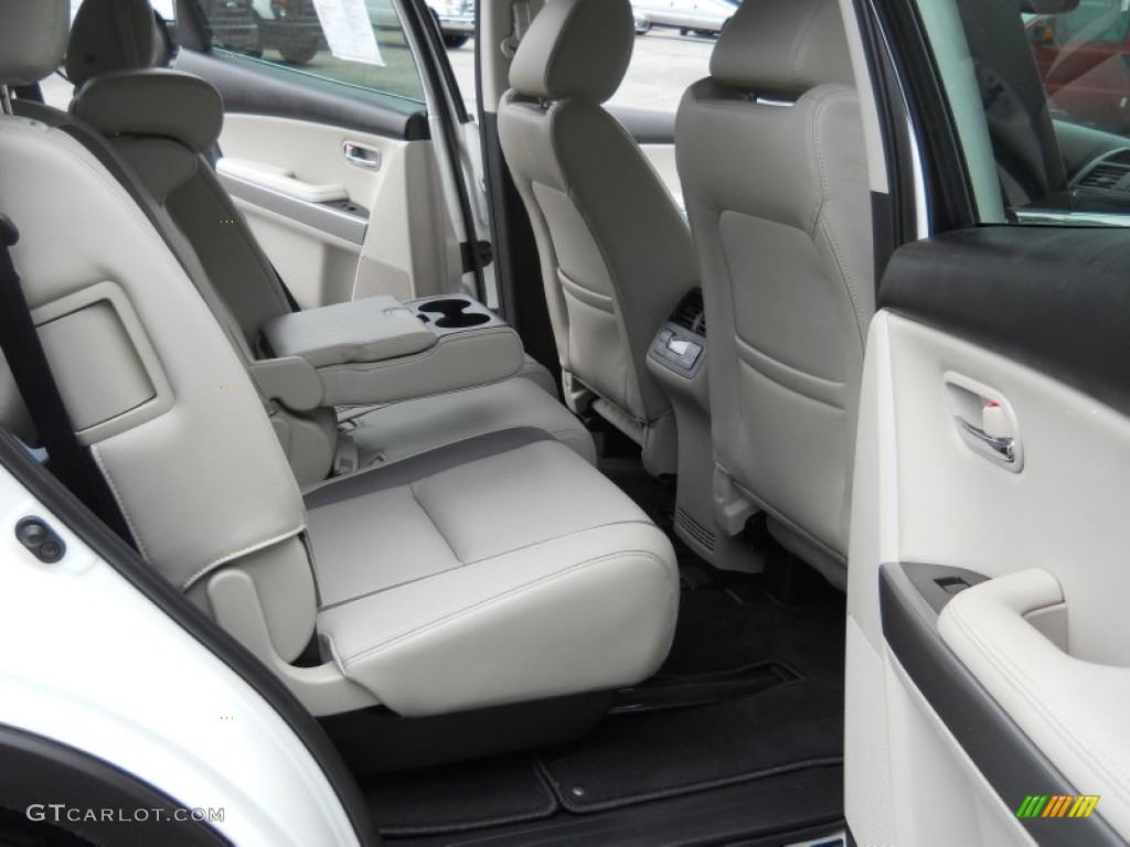 2011 CX-9 Grand Touring AWD - Crystal White Pearl Mica / Sand photo #22