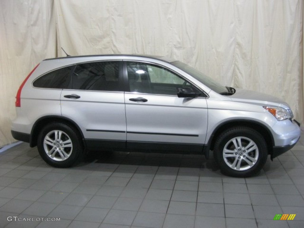 2010 CR-V EX AWD - Alabaster Silver Metallic / Gray photo #4