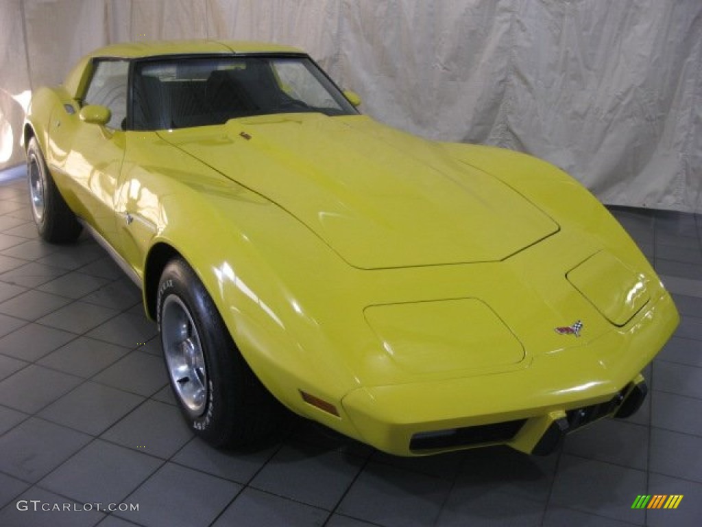 1977 Corvette Coupe - Yellow / Black photo #3