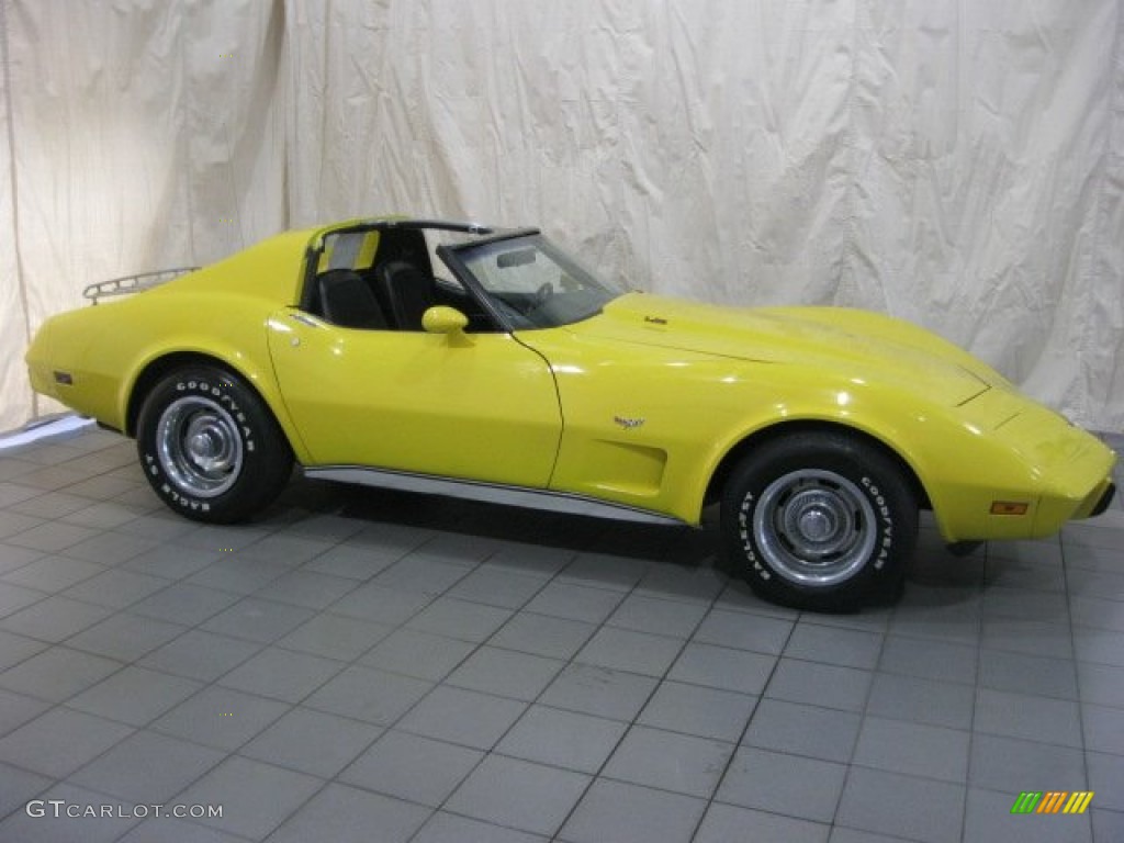 1977 Corvette Coupe - Yellow / Black photo #5