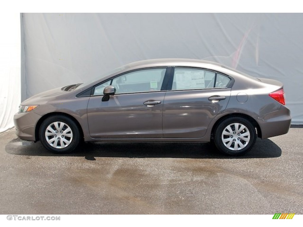 Urban Titanium Metallic 2012 Honda Civic LX Sedan Exterior Photo #66072218