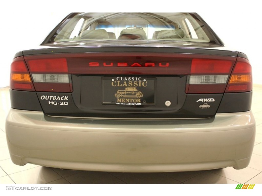 2004 Outback H6 3.0 Sedan - Black Granite Pearl / Beige photo #24
