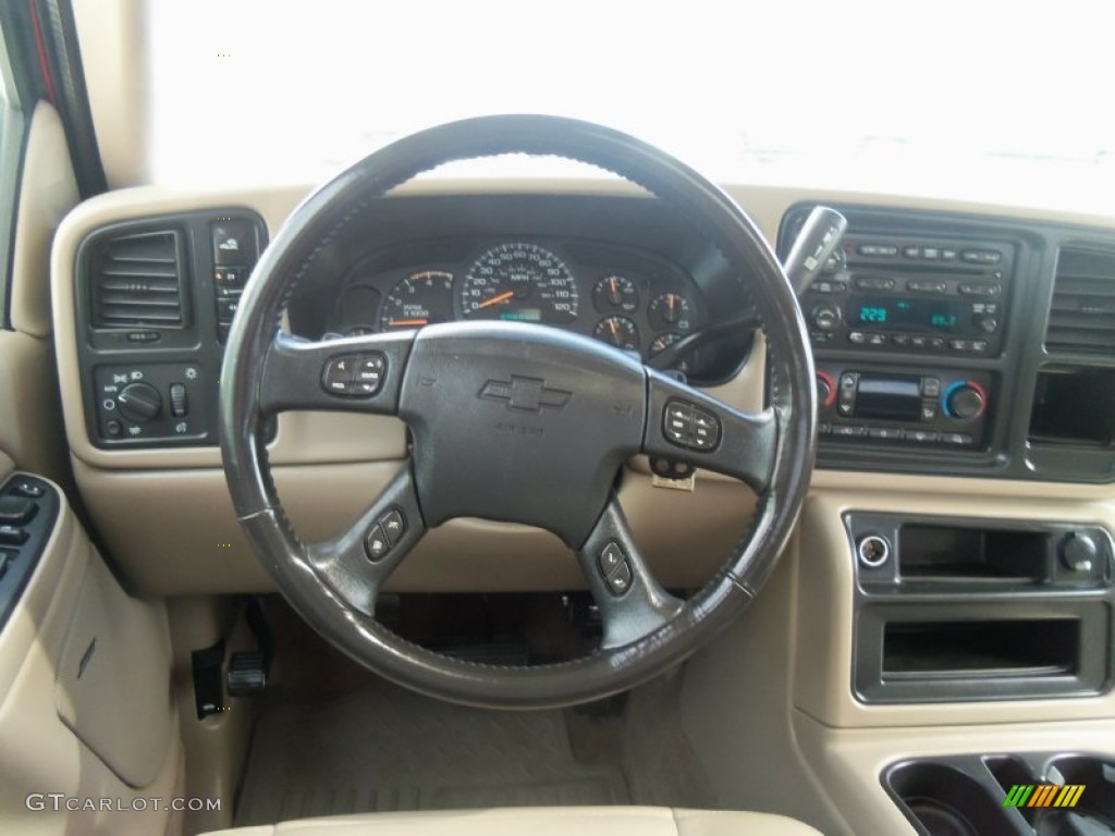 2005 Silverado 3500 LT Crew Cab 4x4 Dually - Victory Red / Tan photo #13