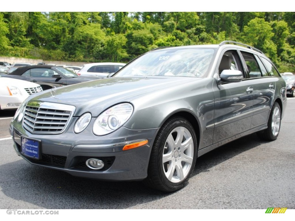 2008 E 350 4Matic Wagon - Flint Grey Metallic / Ash photo #1