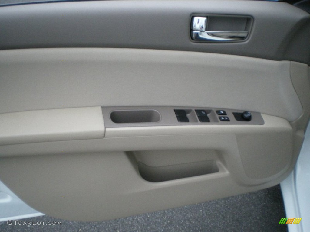 2012 Sentra 2.0 SL - Aspen White / Beige photo #10