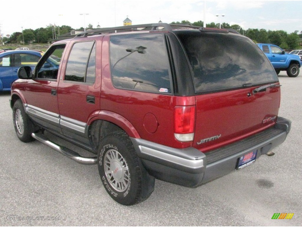 1997 Jimmy SLE 4x4 - Cherry Red Metallic / Graphite photo #2