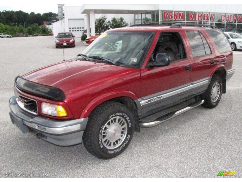 1997 Jimmy SLE 4x4 - Cherry Red Metallic / Graphite photo #10