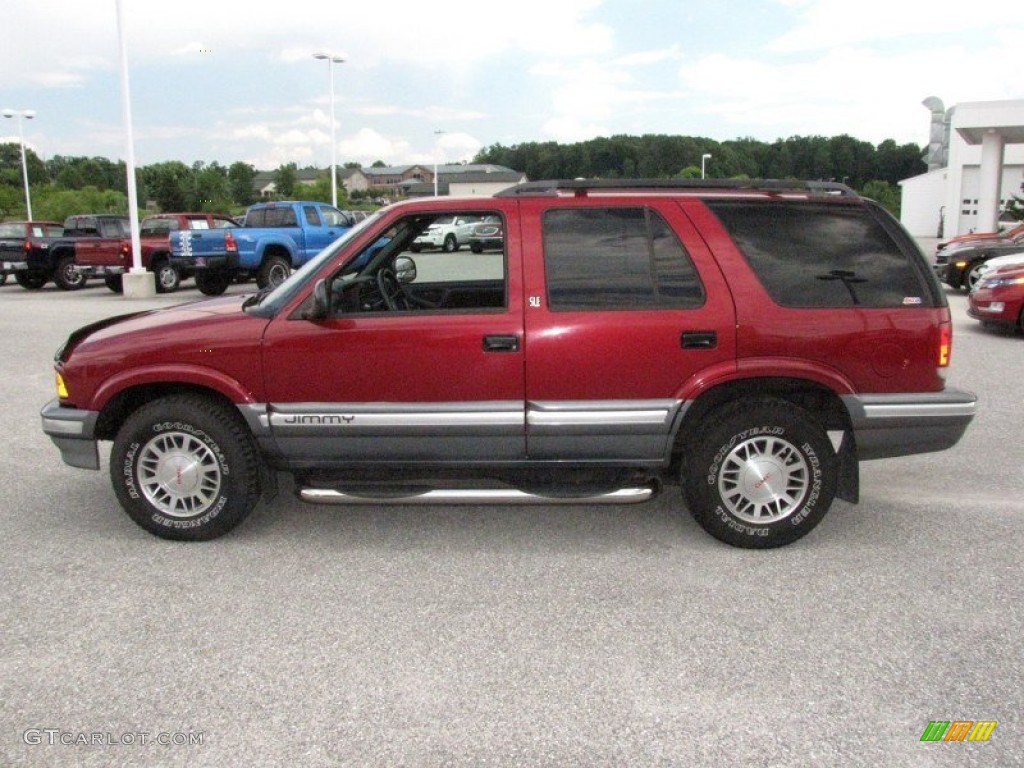 1997 Jimmy SLE 4x4 - Cherry Red Metallic / Graphite photo #12