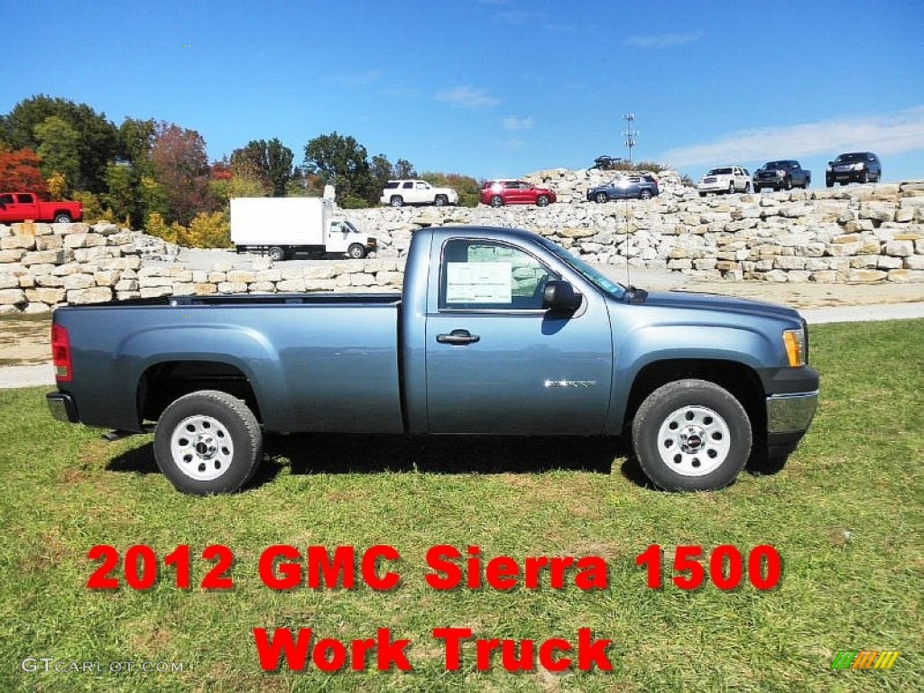 2012 Sierra 1500 Regular Cab - Stealth Gray Metallic / Dark Titanium photo #1