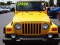 2002 Solar Yellow Jeep Wrangler Sport 4x4  photo #8