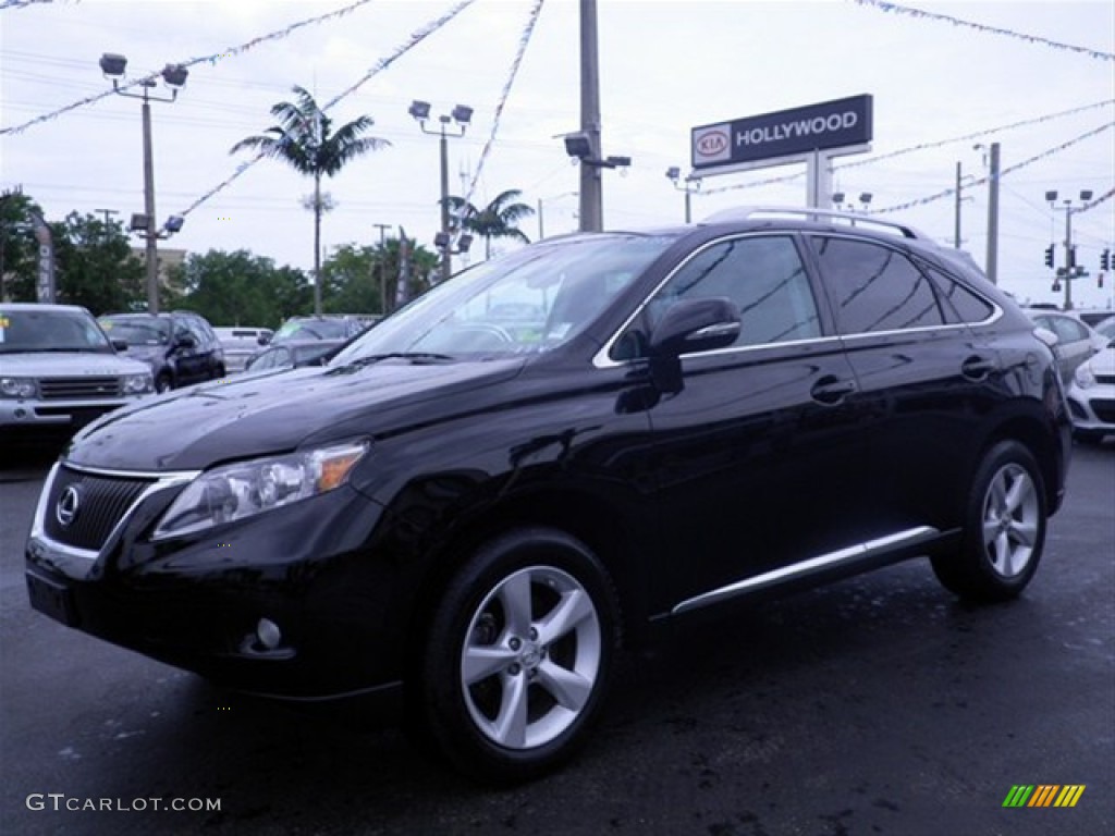 2010 RX 350 AWD - Obsidian Black / Black/Brown Walnut photo #5