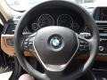 Saddle Brown 2012 BMW 3 Series 335i Sedan Steering Wheel