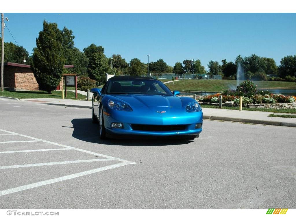2008 Corvette Convertible - Jetstream Blue Metallic / Ebony photo #8