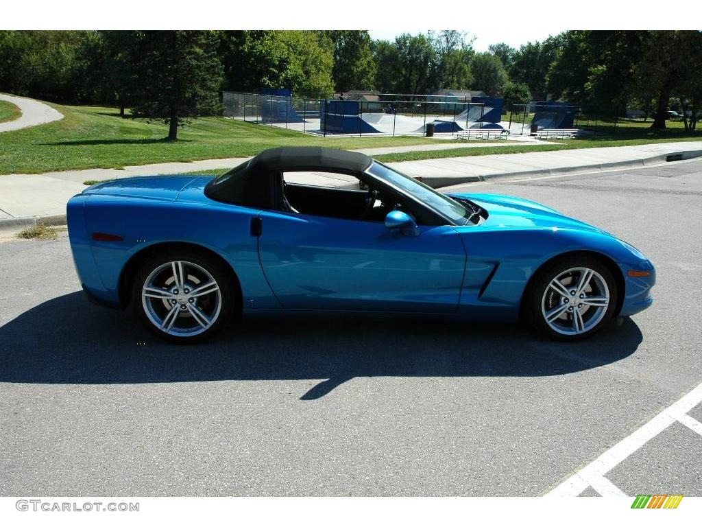 2008 Corvette Convertible - Jetstream Blue Metallic / Ebony photo #15