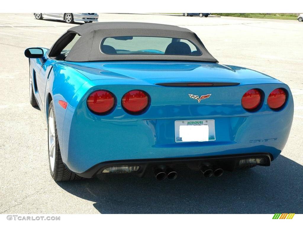 2008 Corvette Convertible - Jetstream Blue Metallic / Ebony photo #16