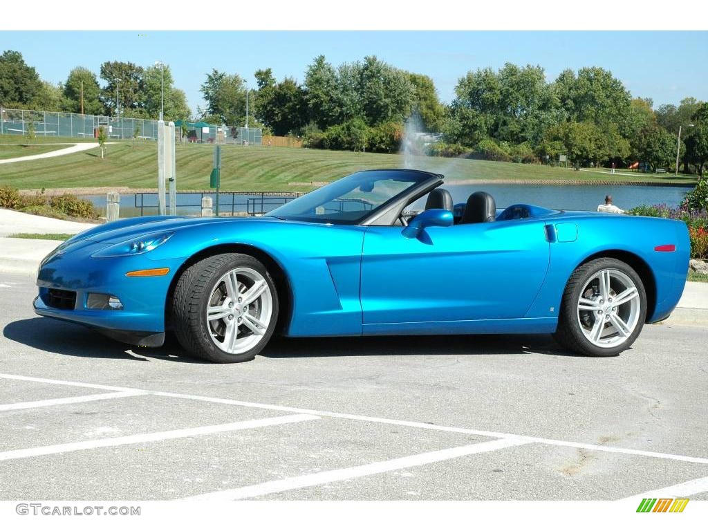 2008 Corvette Convertible - Jetstream Blue Metallic / Ebony photo #29