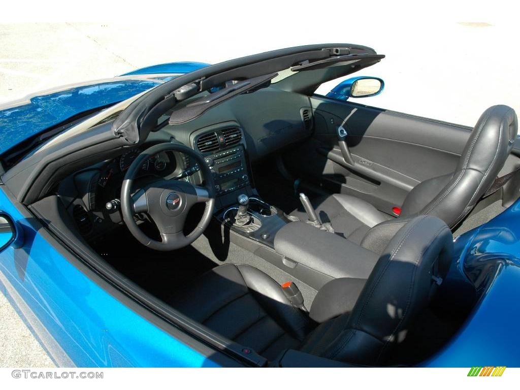 2008 Corvette Convertible - Jetstream Blue Metallic / Ebony photo #41