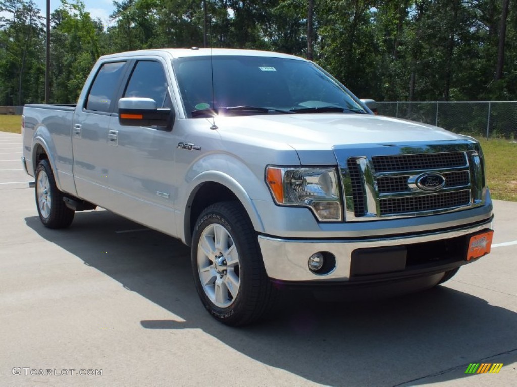 2012 F150 Lariat SuperCrew - Ingot Silver Metallic / Black photo #1