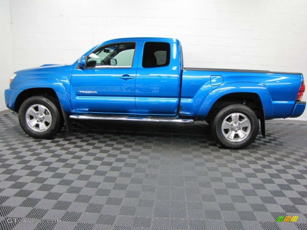 2008 Tacoma V6 TRD Sport Access Cab 4x4 - Speedway Blue / Graphite Gray photo #7