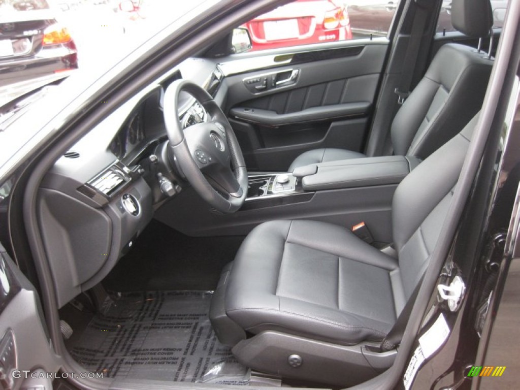 Black Interior 2011 Mercedes-Benz E 350 Sedan Photo #66083052