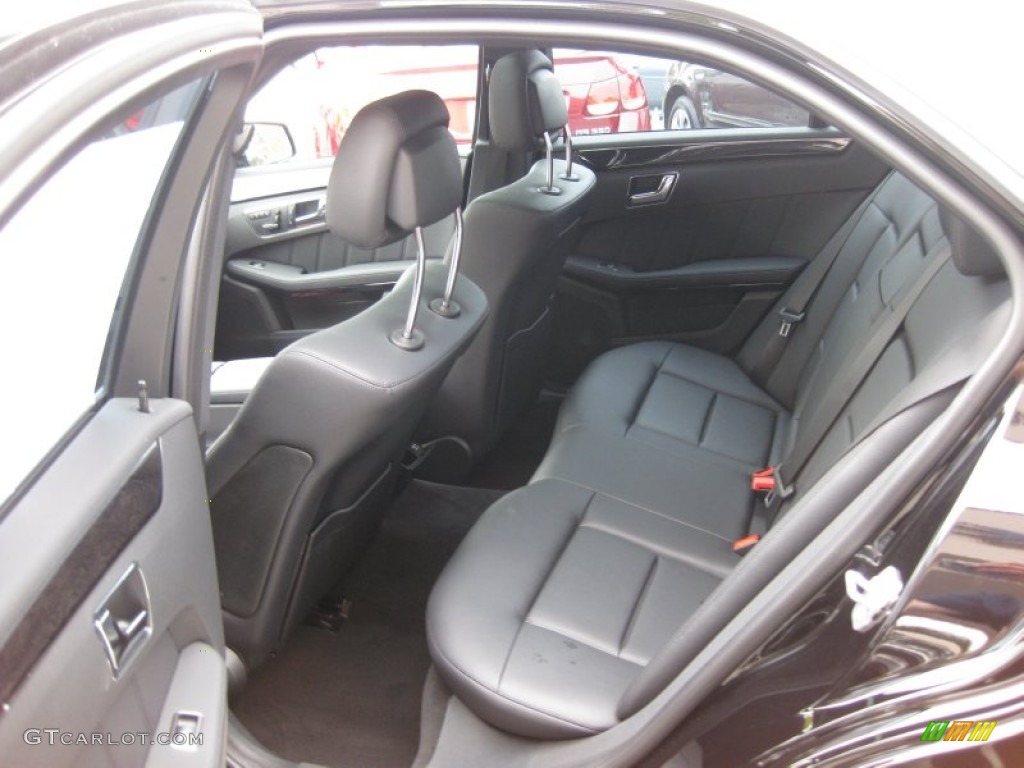 Black Interior 2011 Mercedes-Benz E 350 Sedan Photo #66083058