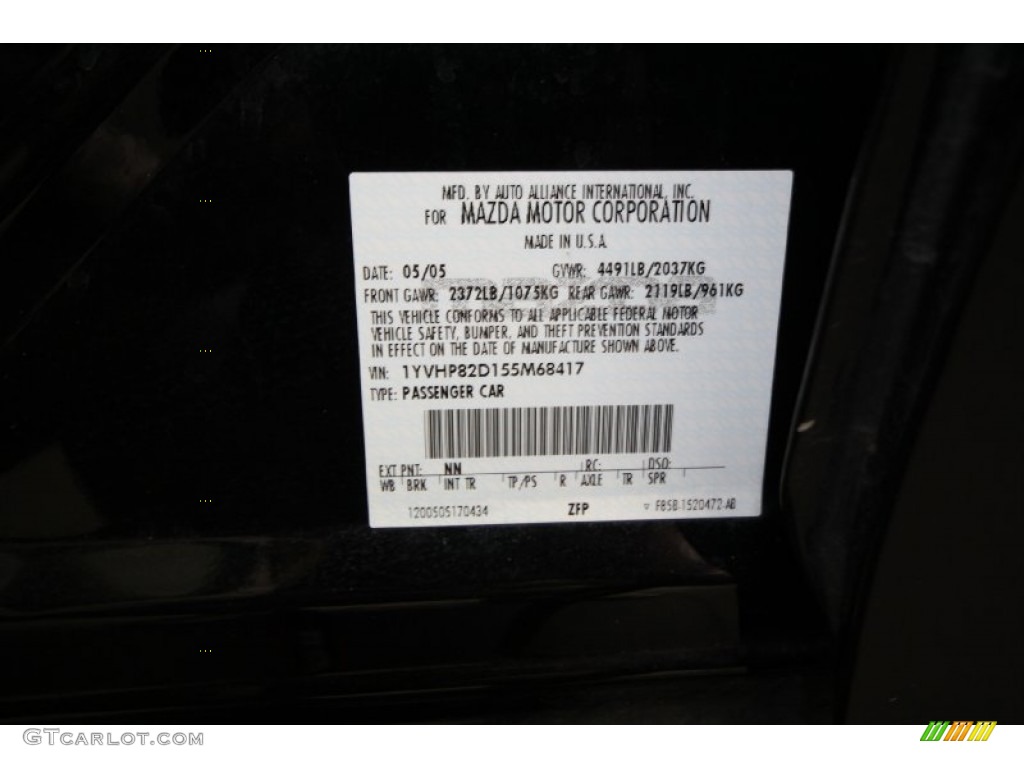 2005 Mazda MAZDA6 s Grand Touring Wagon Parts Photos