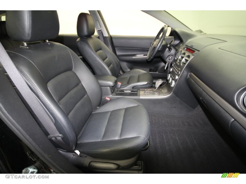 Black Interior 2005 Mazda Mazda6 S Grand Touring Wagon Photo