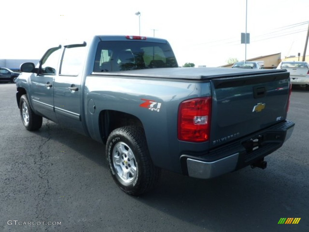 2009 Silverado 1500 LT Crew Cab 4x4 - Blue Granite Metallic / Ebony photo #5