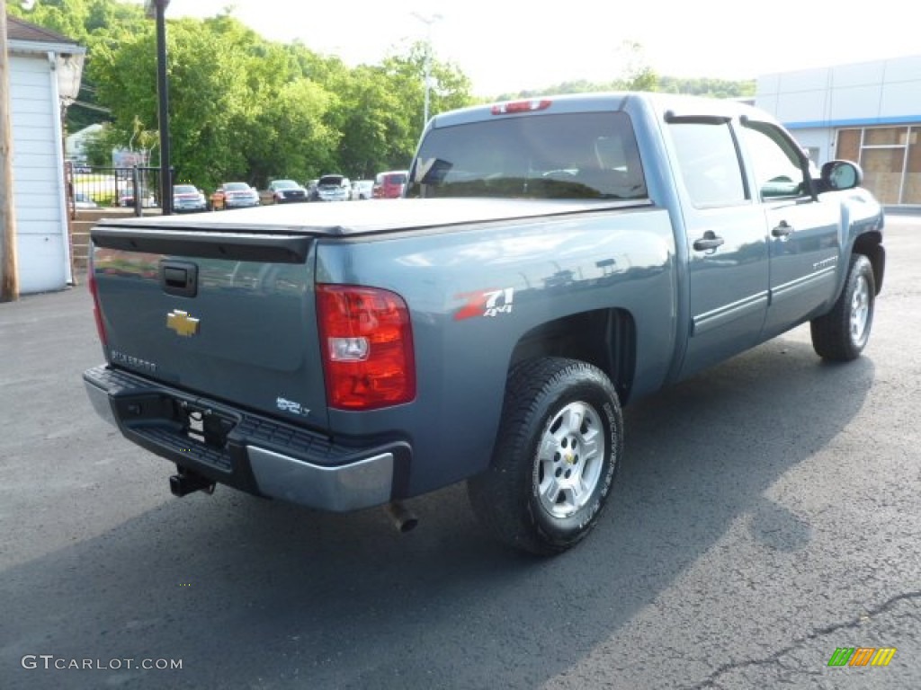 2009 Silverado 1500 LT Crew Cab 4x4 - Blue Granite Metallic / Ebony photo #7