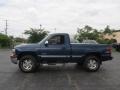 2002 Indigo Blue Metallic Chevrolet Silverado 1500 LS Regular Cab 4x4  photo #3