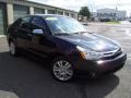 2011 Ebony Black Ford Focus SEL Sedan  photo #3