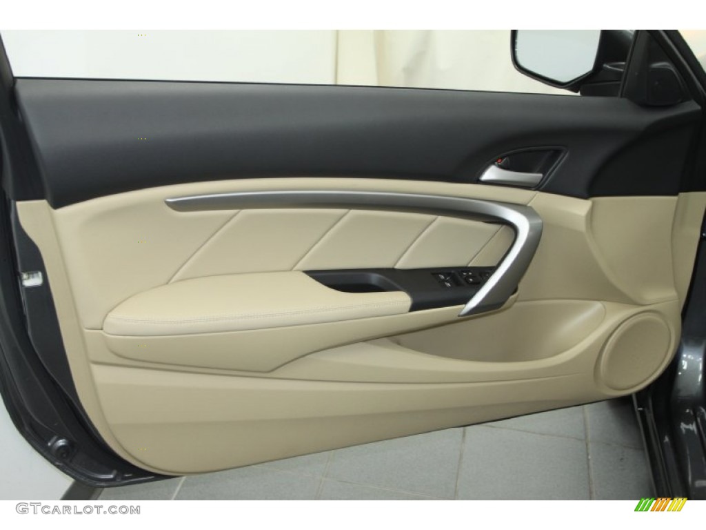 2011 Honda Accord EX Coupe Ivory Door Panel Photo #66088581