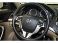 Ivory 2011 Honda Accord EX Coupe Steering Wheel