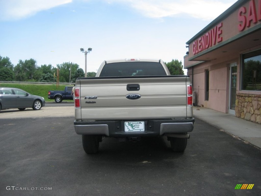 2010 F150 XLT SuperCab 4x4 - Pueblo Gold Metallic / Tan photo #11