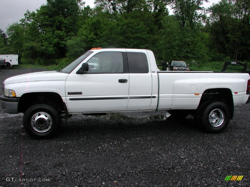 2000 Ram 3500 SLT Extended Cab 4x4 Dually - Bright White / Agate photo #3