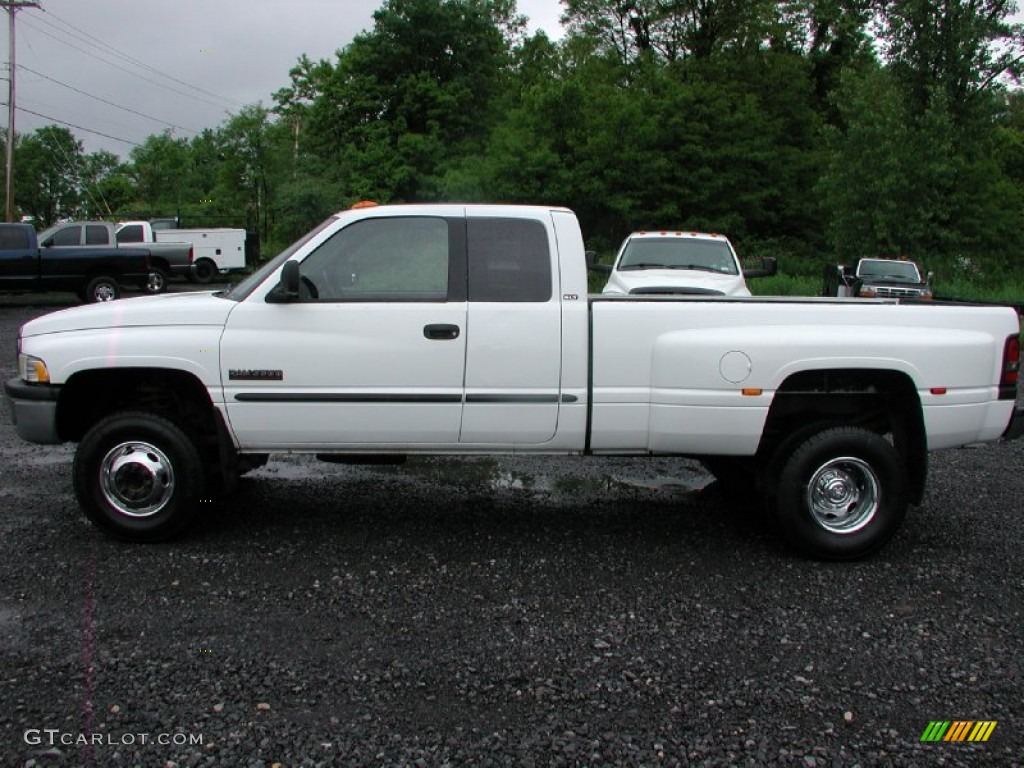 2000 Ram 3500 SLT Extended Cab 4x4 Dually - Bright White / Agate photo #4