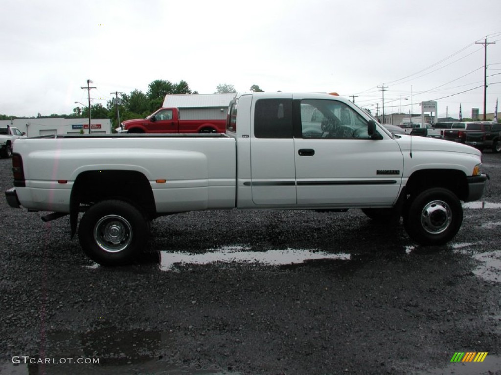 2000 Ram 3500 SLT Extended Cab 4x4 Dually - Bright White / Agate photo #11