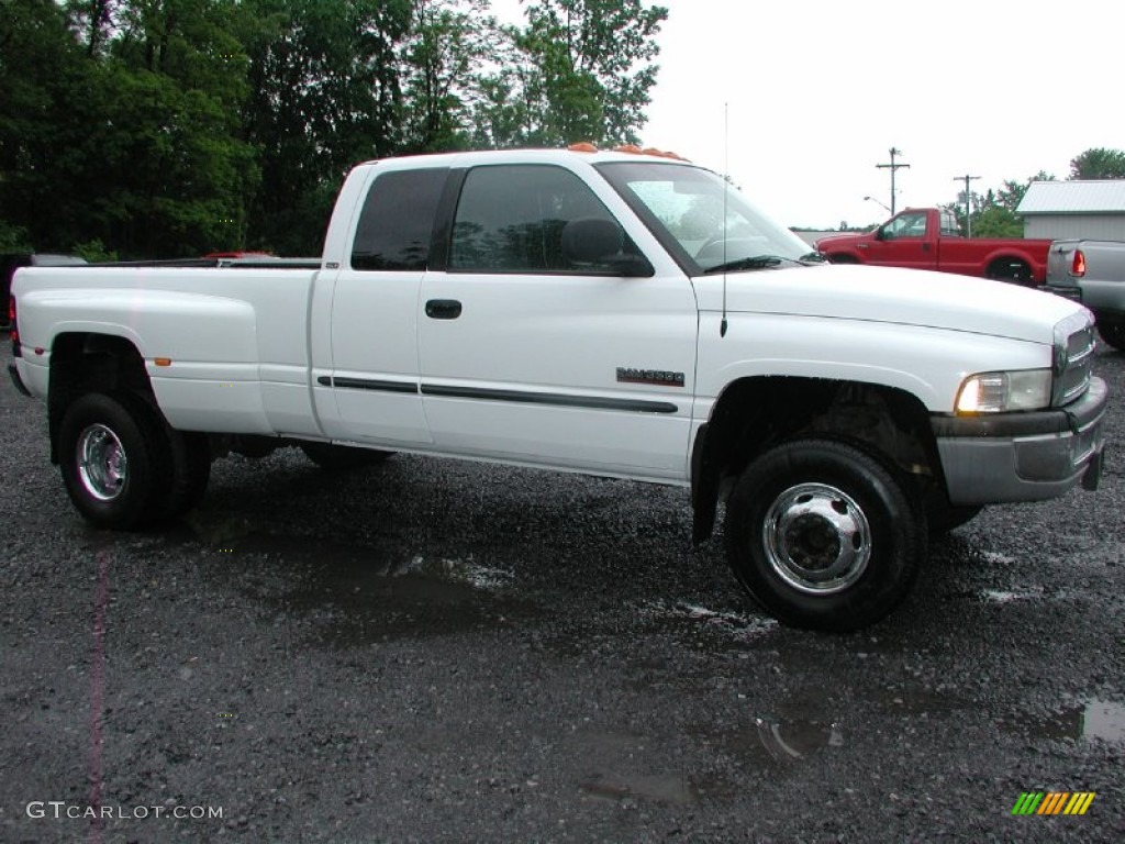 2000 Ram 3500 SLT Extended Cab 4x4 Dually - Bright White / Agate photo #13