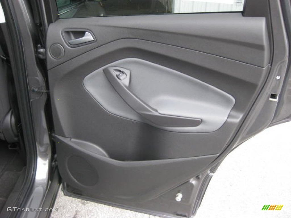 2013 Ford Escape SE 1.6L EcoBoost 4WD Charcoal Black Door Panel Photo #66090198