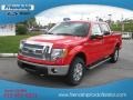 2012 Race Red Ford F150 Lariat SuperCrew 4x4  photo #2