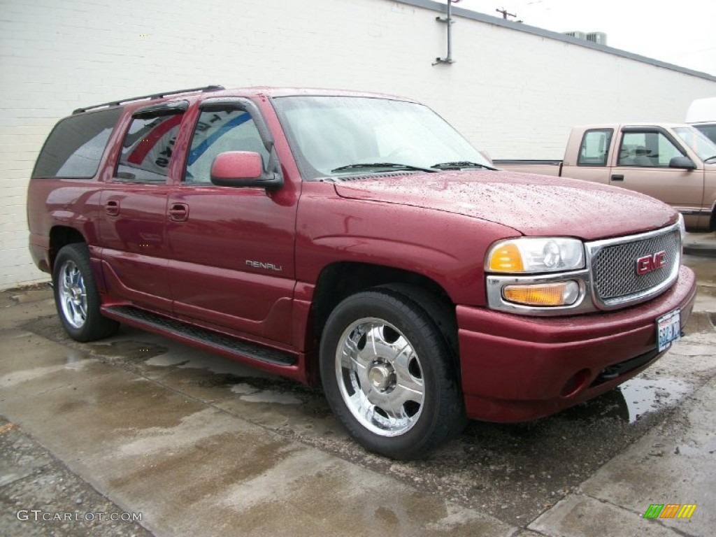 2001 Yukon XL Denali AWD - Garnet Red Metallic / Graphite/Medium Gray photo #1
