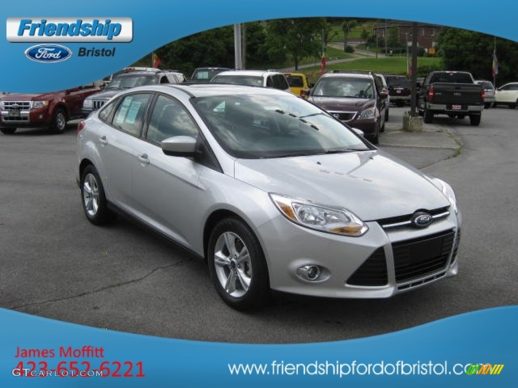 2012 Focus SE Sport Sedan - Ingot Silver Metallic / Two-Tone Sport photo #4