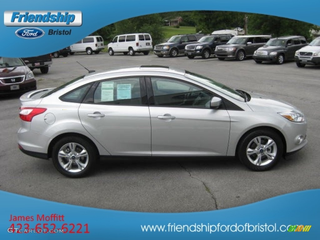 2012 Focus SE Sport Sedan - Ingot Silver Metallic / Two-Tone Sport photo #5