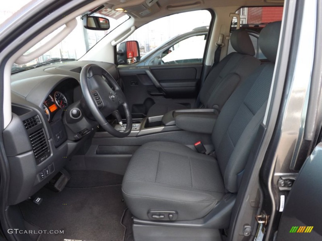 Charcoal Interior 2010 Nissan Titan SE Crew Cab 4x4 Photo #66092157