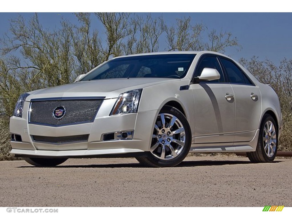 White Diamond Tri-Coat 2008 Cadillac CTS 4 AWD Sedan Exterior Photo #66092376