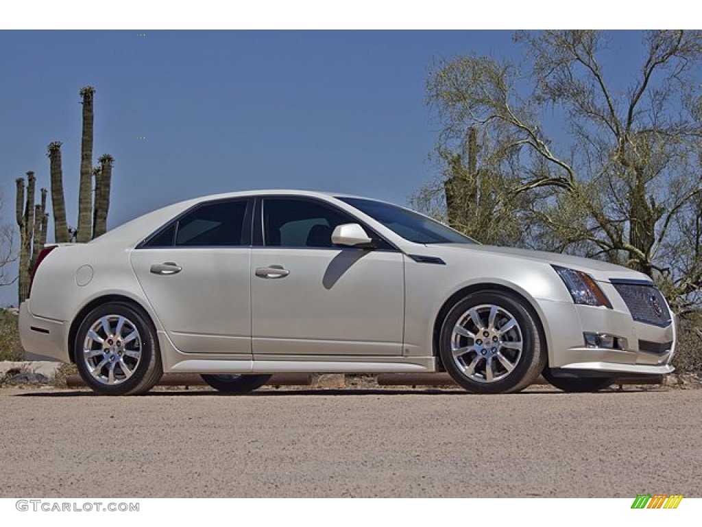White Diamond Tri-Coat 2008 Cadillac CTS 4 AWD Sedan Exterior Photo #66092439