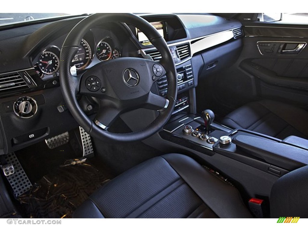 Black Interior 2010 Mercedes-Benz E 63 AMG Sedan Photo #66092823