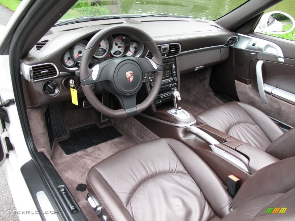 Cocoa Interior 2011 Porsche 911 Carrera S Cabriolet Photo #66092943